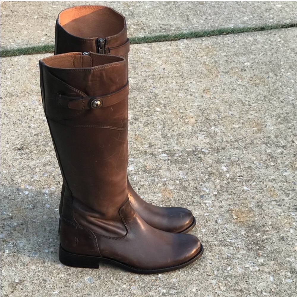 🆕 Frye Molly Button Tall Smoke Size 6